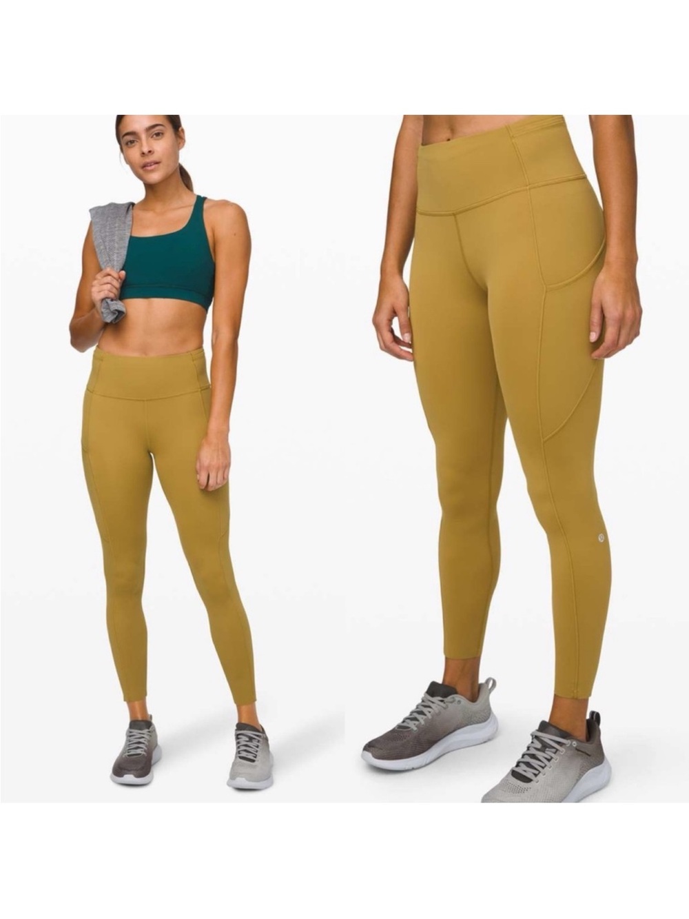 Lululemon Fast and Free Tight II 25 Non-Reflective Nulux in Grape Leaf